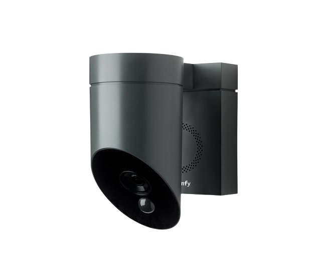 Caméra de surveillance extérieure SOMFY grise avec sirène intégrée -  2401563