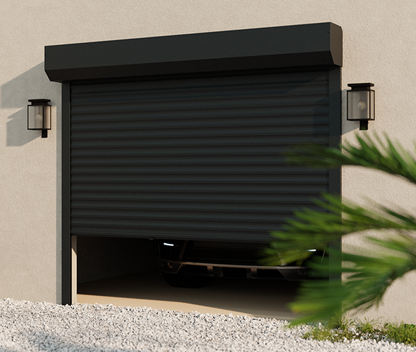 Porte de garage enroulable à tablier aluminium